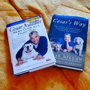 Two Cesar Millan dog training books short guide to a happy dog Ceasars way